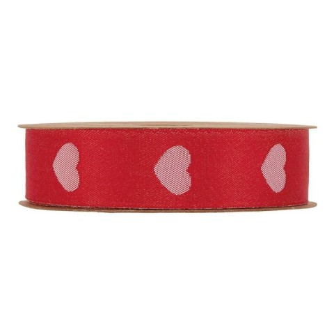 NASTRO CUORI MM25X20MT RED